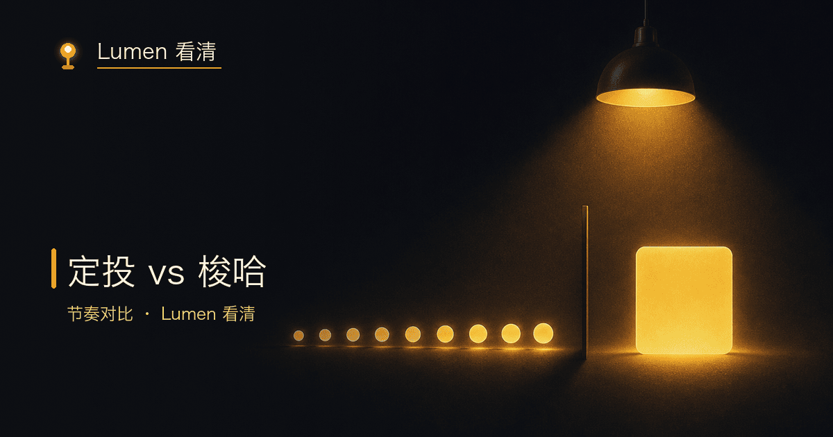 定投与梭哈两种入场方式对比示意图