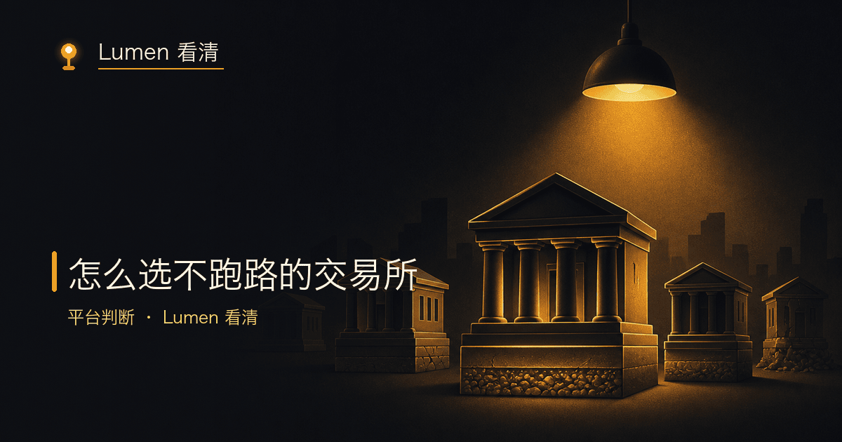 新人筛选交易所的 6 条标准示意图