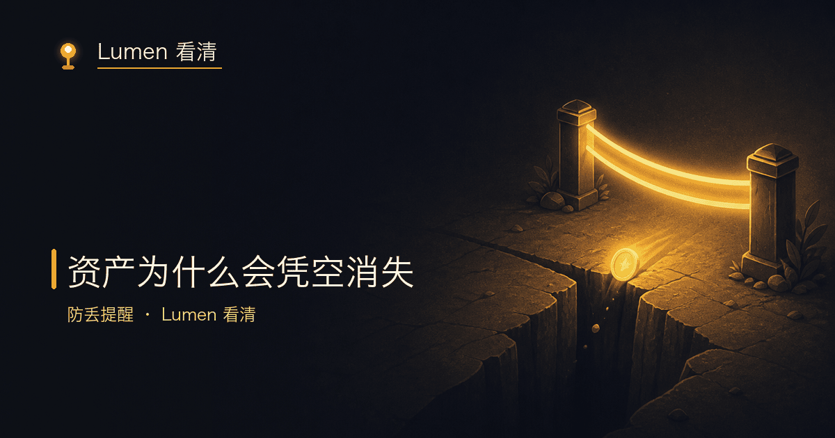 加密资产凭空消失的几种场景示意图
