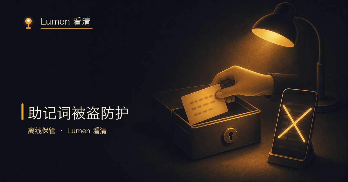 助记词与私钥的 6 种被盗方式示意图