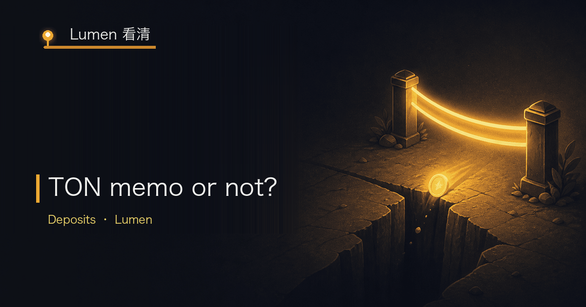 Illustration of a coin slipping through a crack in the road between two lit posts, with the title TON memo or not?